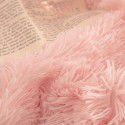 Mink four piece warm and comfortable princess style long plush three piece solid color bed sheet 