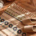 Nordic ins cotton and linen tassel woven floor mats Bedside mattresses are simple Modern carpets can be machine washed 