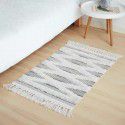 Nordic ins cotton and linen tassel woven floor mats Bedside mattresses are simple Modern carpets can be machine washed 