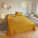 Flat sheet, solid color, single piece, 1.5m, summer student dormitory, single sheet, tatami, washable cotton pillow cover, home textile wholesale 