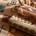 Nordic ins cotton and linen tassel woven floor mats Bedside mattresses are simple Modern carpets can be machine washed 