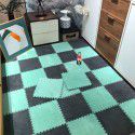 Wholesale carpets Bedrooms are fully covered with plush mats Splicing carpets Girls' rooms Jigsaw floor mats are fully covered with foam mats 