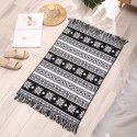 Nordic ins cotton and linen tassel woven floor mats Bedside mattresses are simple Modern carpets can be machine washed 