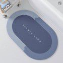 Nordic simple diatom mud soft cushion Bathroom Water absorbing quick drying floor mat Oval floor mat Door mat