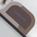 Nordic simple diatom mud soft cushion Bathroom Water absorbing quick drying floor mat Oval floor mat Door mat
