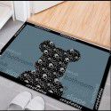 Nordic simple crystal velvet floor mat Non slip water absorbing doormat Cartoon ins Air bathroom porch Toilet 
