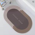 Nordic simple diatom mud soft cushion Bathroom Water absorbing quick drying floor mat Oval floor mat Door mat