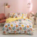 Thickened brushed four piece set single student dormitory three piece set simple bed sheet quilt cover gift bedding wholesale 