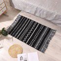 Nordic ins cotton and linen tassel woven floor mats Bedside mattresses are simple Modern carpets can be machine washed 