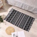Nordic ins cotton and linen tassel woven floor mats Bedside mattresses are simple Modern carpets can be machine washed 