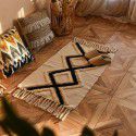Nordic ins cotton and linen tassel woven floor mats Bedside mattresses are simple Modern carpets can be machine washed 