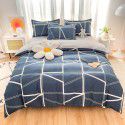 Wholesale all cotton thickened four piece set, all cotton brushed three piece set, student dormitory bed sheet and quilt cover, one for distribution 