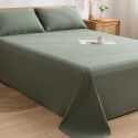 Solid color 100% cotton washable cotton bed sheet single piece cotton net red sheet single pillowcase for student dormitory 2 3-piece sets