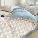 Small fresh cotton 4-piece set, pure cotton 3-piece set, bed sheet, net red dormitory bedding, 4-piece set, wholesale 