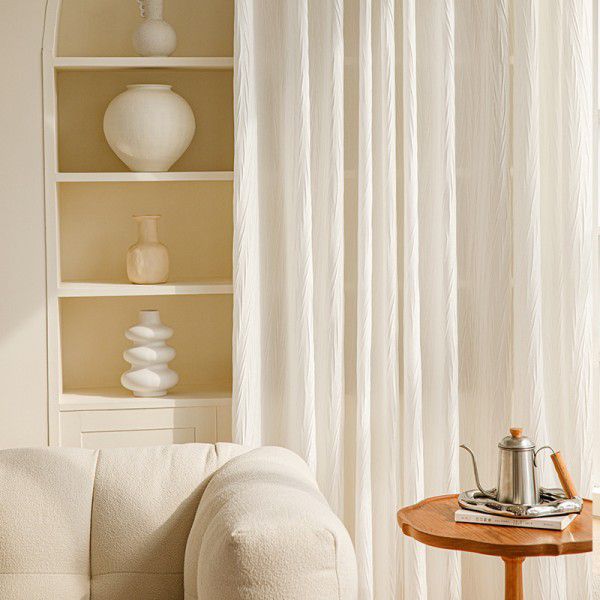 2022 New Yuelong gauze swallow tail gauze curtain, light tight French luxury balcony gauze, window screen 