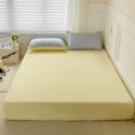 Mix and match ins washed cotton four piece set solid color American cotton dormitory three piece set fitted sheet, bed sheet and quilt cover wholesale distribution 
