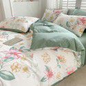 Small fresh cotton 4-piece set, pure cotton 3-piece set, bed sheet, net red dormitory bedding, 4-piece set, wholesale 