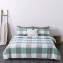 Wuji 4-Piece Bedding Product Washed Cotton Fine Sheet Set Solid Color Simple 4-Piece Fitted Sheet