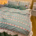 The manufacturer directly sells Korean lace 4-piece set of 60 Australian cotton bed sheets in small wind and fresh quilt cover gifts for sale 
