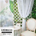 Lace window screen, finished jacquard yarn, French, Korean, American, pastoral, white screen curtain, door curtain, floating window bedroom 