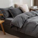 Cotton wash cotton bed four piece set 100 cotton summer Japanese simple bed linen three piece set white quilt cover sheet 4 