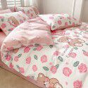 Small fresh cotton 4-piece set, pure cotton 3-piece set, bed sheet, net red dormitory bedding, 4-piece set, wholesale 
