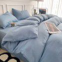 Summer waffle four piece washing cotton sheet quilt cover non cotton cotton bedding college dormitory 3 