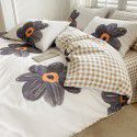 Small fresh cotton 4-piece set, pure cotton 3-piece set, bed sheet, net red dormitory bedding, 4-piece set, wholesale 
