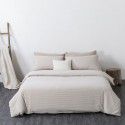Wuji 4-Piece Bedding Product Washed Cotton Fine Sheet Set Solid Color Simple 4-Piece Fitted Sheet
