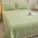 Autumn and winter thickened milk velvet bed cover quilted warm bed sheet crystal velvet blanket machine washable one hair substitute 