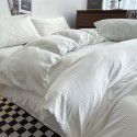 Summer waffle four piece washing cotton sheet quilt cover non cotton cotton bedding college dormitory 3 