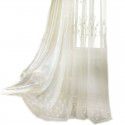 American style pastoral embroidery window screen, solid color cotton and linen screen, embroidered curtain, living room, bedroom, balcony, wholesale, cross-border 