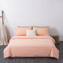 Wuji 4-Piece Bedding Product Washed Cotton Fine Sheet Set Solid Color Simple 4-Piece Fitted Sheet