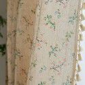 North American curtain, finished small window, kitchen, half curtain, tassel, cotton, linen, half shading, window, short curtain, cross-border Japan and Korea 