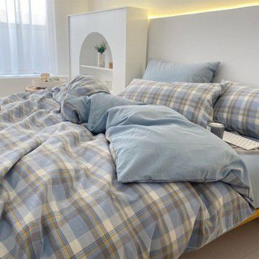100% cotton quilt cover, one piece thickened 150x200x230 single person 1.5m quilt cover, 180cm quilt sheet  100% cotton quilt cover, one piece thickened 150x200x230 single person 1.5m quilt cover, 180cm quilt sheet