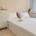 Korean solid color class A cotton quilted bed cover three piece set of cotton cover blanket cotton fitted sheet thin cushion cover bedding