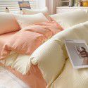 Summer waffle four piece washing cotton sheet quilt cover non cotton cotton bedding college dormitory 3 
