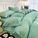 Summer waffle four piece washing cotton sheet quilt cover non cotton cotton bedding college dormitory 3 
