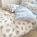 Small fresh cotton 4-piece set, pure cotton 3-piece set, bed sheet, net red dormitory bedding, 4-piece set, wholesale 