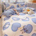 2022 spring new ins cartoon pure cotton bedding four piece cotton children's sheet quilt cover three piece set 