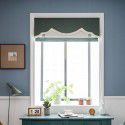 Nordic small leaf Roman curtain lifting curtain study small window pull-down curtain small window curtain 