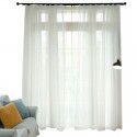 Simple cotton and linen Nordic style curtains, window screens, bedroom balconies, living rooms, lattices, and finished solid curtains, screen curtains 