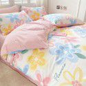 Small fresh cotton 4-piece set, pure cotton 3-piece set, bed sheet, net red dormitory bedding, 4-piece set, wholesale 