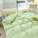Mix and match ins washed cotton four piece set solid color American cotton dormitory three piece set fitted sheet, bed sheet and quilt cover wholesale distribution 