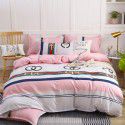 Plant cashmere four piece bed sheet and quilt cover three piece gift group purchase wholesale factory direct sale aloe cotton four piece set 
