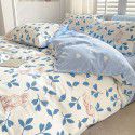 Small fresh cotton 4-piece set, pure cotton 3-piece set, bed sheet, net red dormitory bedding, 4-piece set, wholesale 