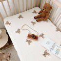 Soft waxy cotton 60 thread double-layer gauze thin bed sheet Children's single double bed Type A gauze sheet Thin cover quilt 