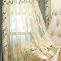Meisi Mengsha brand curtain, high-end bedroom, living room, finished blackout cloth, embroidered and spliced finished double-layer curtain 