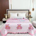 Autumn and winter thickened milk velvet bed cover quilted warm bed sheet crystal velvet blanket machine washable one hair substitute 