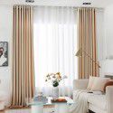 New minimalist nordic ins baby velvet finished curtain living room balcony window curtain 